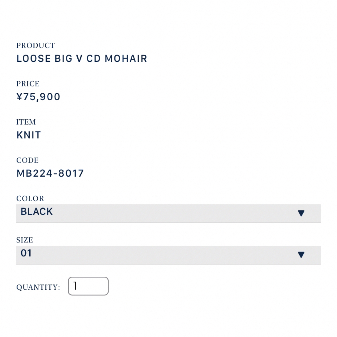 MADISONBLUE(マディソンブルー)のマディソンブルー　LOOSE BIG V CD MOHAIR ブラック レディースのトップス(カーディガン)の商品写真