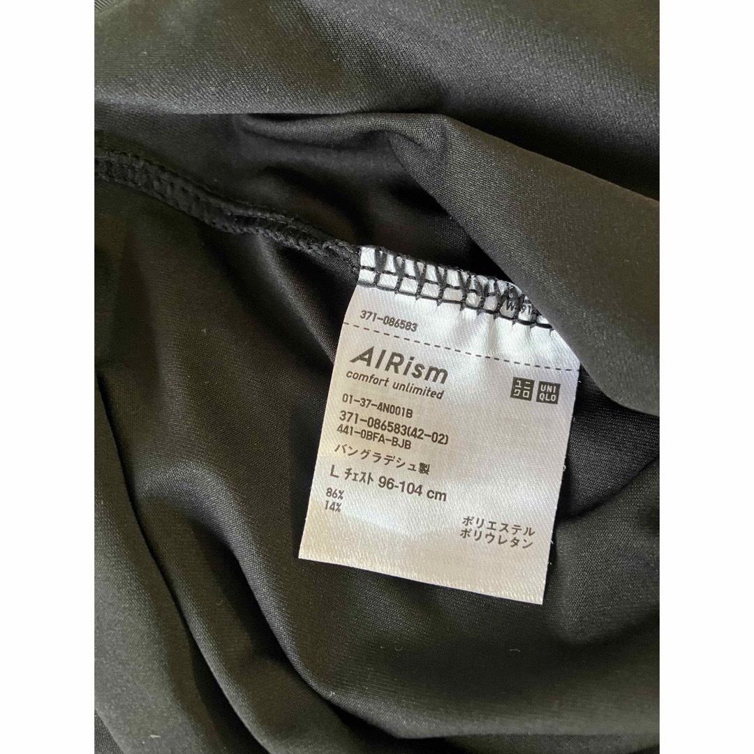 UNIQLO(ユニクロ)のお値下げ✨エアリズム✨メンズ✨3枚セット✨ユニクロ✨黒 レディースのトップス(Tシャツ(半袖/袖なし))の商品写真