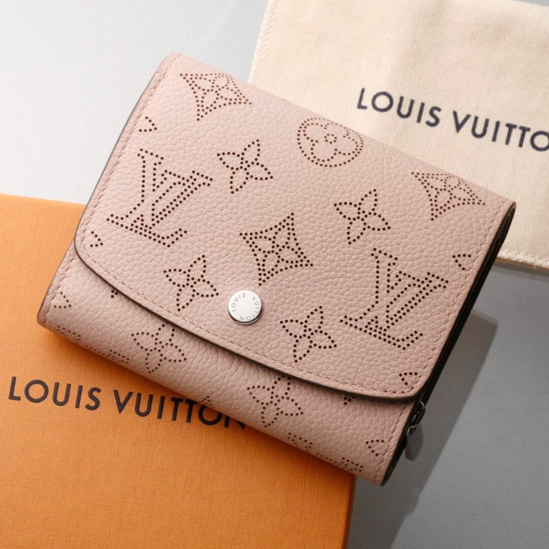 LOUIS VUITTON(ルイヴィトン)のK3444M 外側美品 ヴィトン マヒナ イリス 本革 二つ折 財布 フランス製 レディースのファッション小物(財布)の商品写真