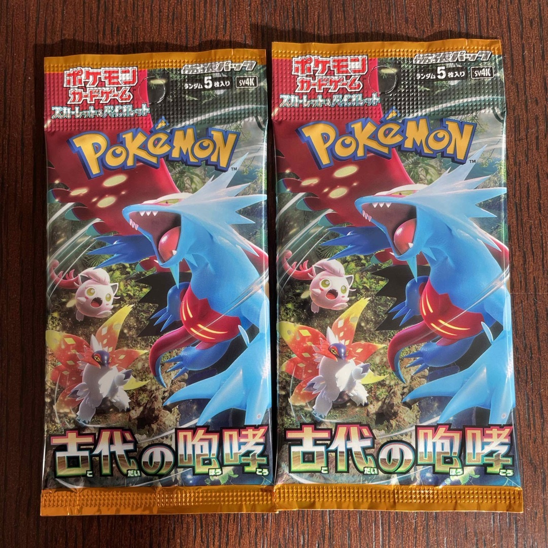 ポケモンカード　古代の咆哮  2パック　ポケカ エンタメ/ホビーのトレーディングカード(Box/デッキ/パック)の商品写真