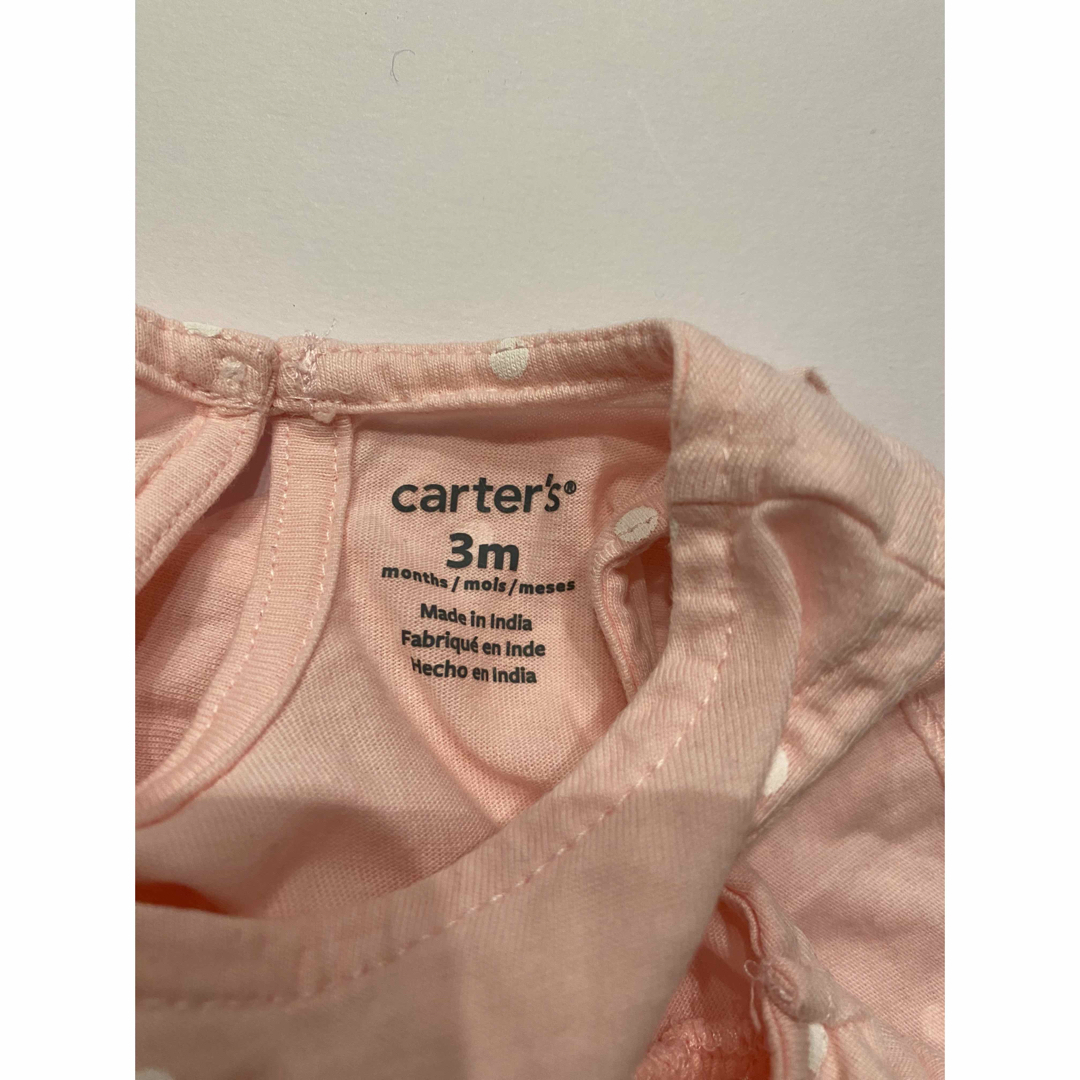 carter's(カーターズ)のカーターズ　ワンピース　ピンク　60 70 ドット　 キッズ/ベビー/マタニティのベビー服(~85cm)(ワンピース)の商品写真