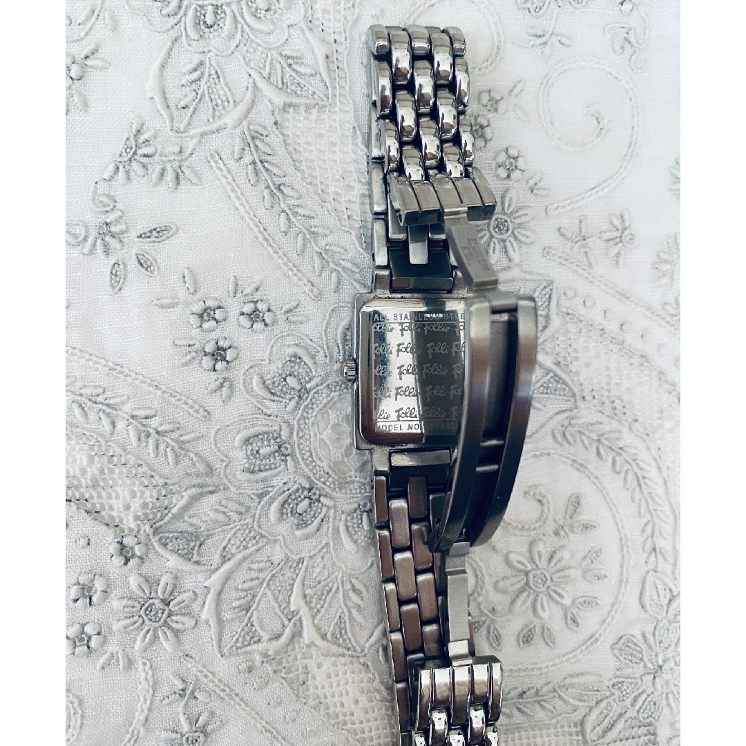 Folli Follie(フォリフォリ)の電池交換済　フォリフォリ　腕時計　ビジュー　シルバー　稼働品 レディースのファッション小物(腕時計)の商品写真