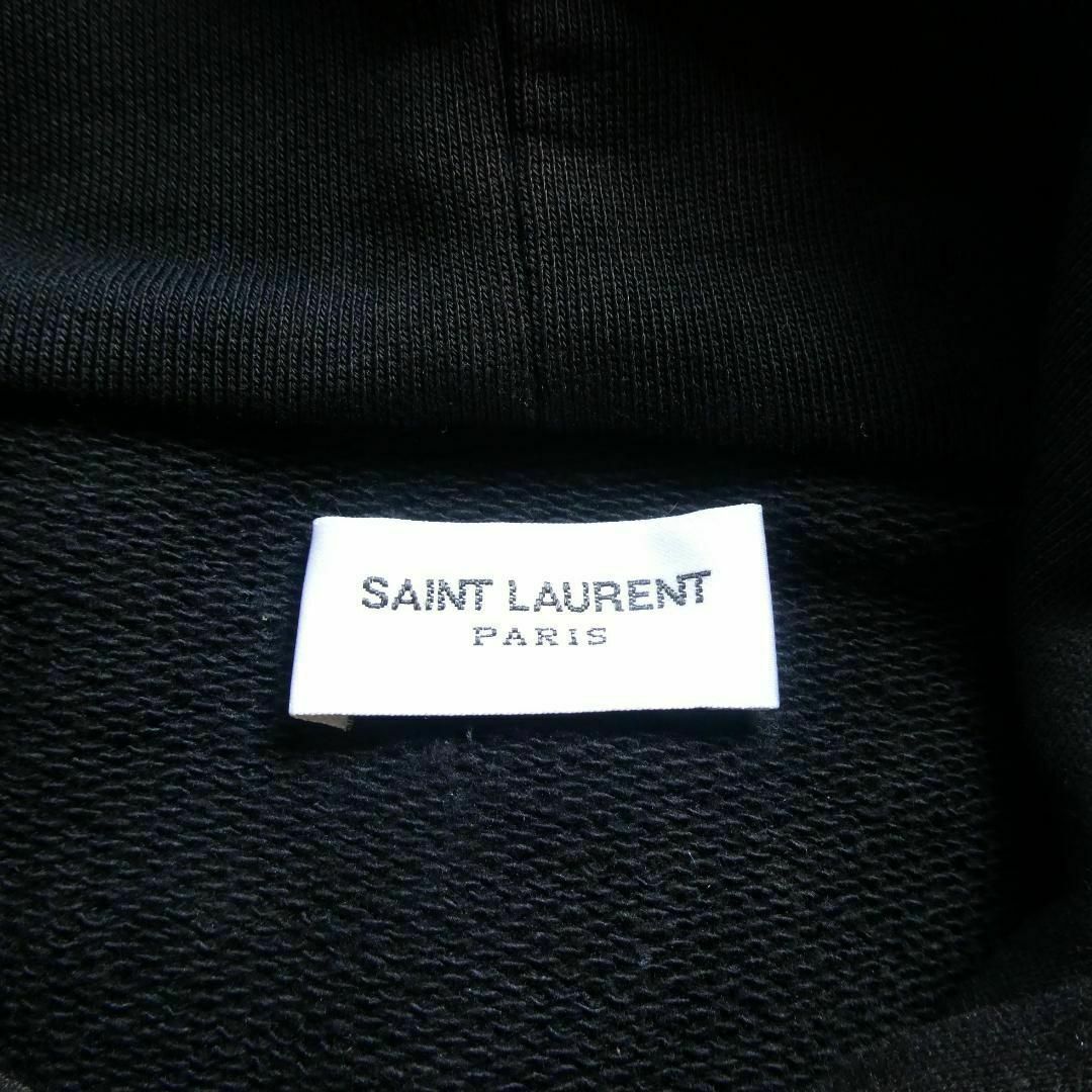 ほぼ美品 SAINT LAURENT PARIS ロゴ スウェットパーカー