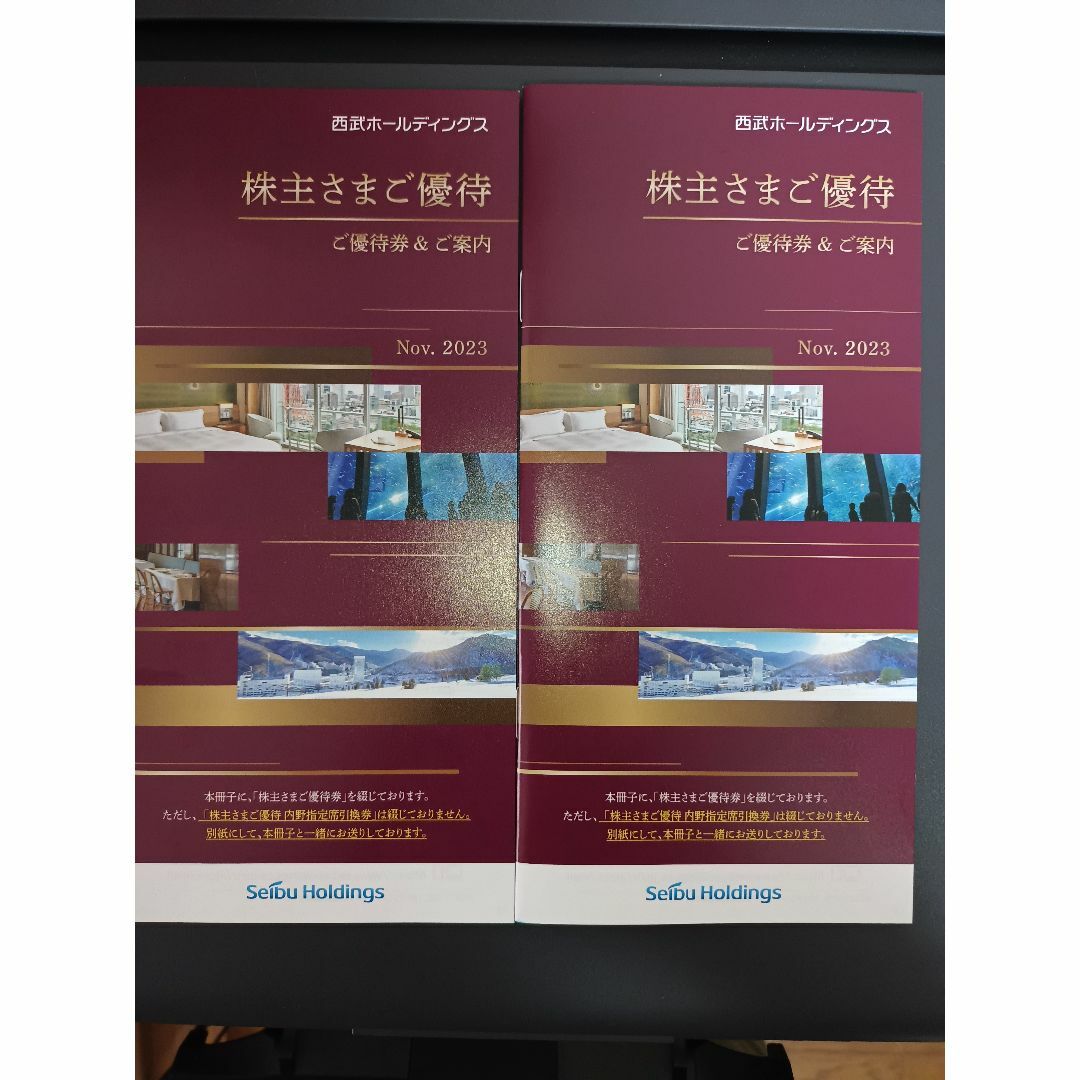 西武ホールディングス株主優待1000株分2冊セット（指定席引換券、乗車証を除く）