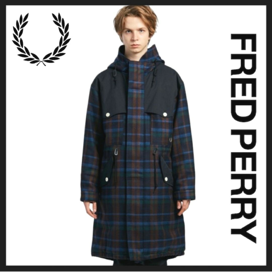 FRED PERRY - 【美品】FRED PERRY パネルフィッシュテールパーカー