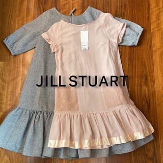 ジルスチュアート(JILLSTUART)のJILLSTUART ジルスチュアート♡ワンピース2枚組 ツイード シアー S(ひざ丈ワンピース)