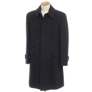 バーバリーブラックレーベル(BURBERRY BLACK LABEL)の【中古】バーバリーブラックレーベル BURBERRY BLACK LABEL ウールカシミヤ ステンカラーコート チャコールグレー【サイズM】【メンズ】(ステンカラーコート)