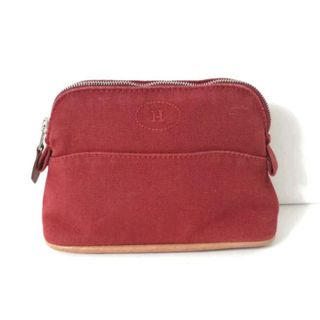 エルメス HERMES ボリード15 レッド ブラウン ポーチ