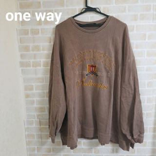 ワンウェイ(one*way)の【本日削除/最終値下】one way オーバースウェット(トレーナー/スウェット)