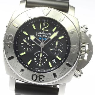 パネライ(PANERAI)のパネライ PANERAI PAM00187 サブマーシブルクロノ1000 デイト 自動巻き メンズ 保証書付き_781286(腕時計(アナログ))