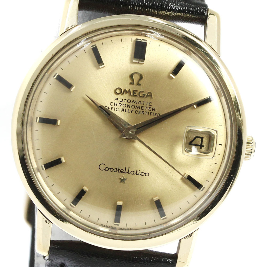 デイト付属品オメガ OMEGA 168.010/11 コンステレーション K18YG Cal.564 デイト 自動巻き メンズ _777055