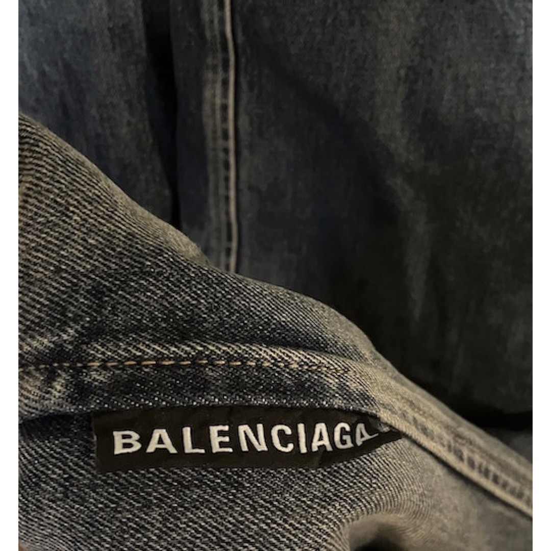 BALENCIAGA - balenciaga oversized denim coat デニムコートの BALENCIAGA - balenciaga oversized denim coat デニムコートの