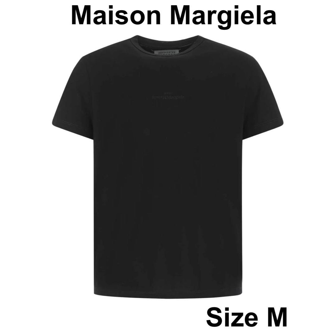 【新品未使用】Maison Margiela ロゴ刺繍 Tシャツ ブラック M