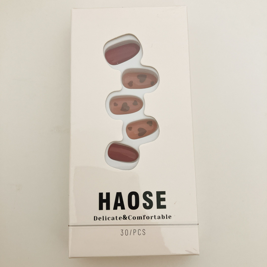 HAOSE ネイルチップ ベリーショートネイル チップ コスメ/美容のネイル(つけ爪/ネイルチップ)の商品写真