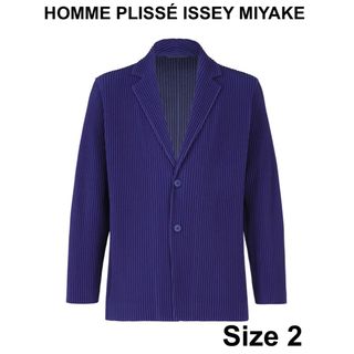 イッセイミヤケ(ISSEY MIYAKE)の【新品未使用】オムプリッセイッケイミヤケ セットアップ ブルー サイズ2(セットアップ)