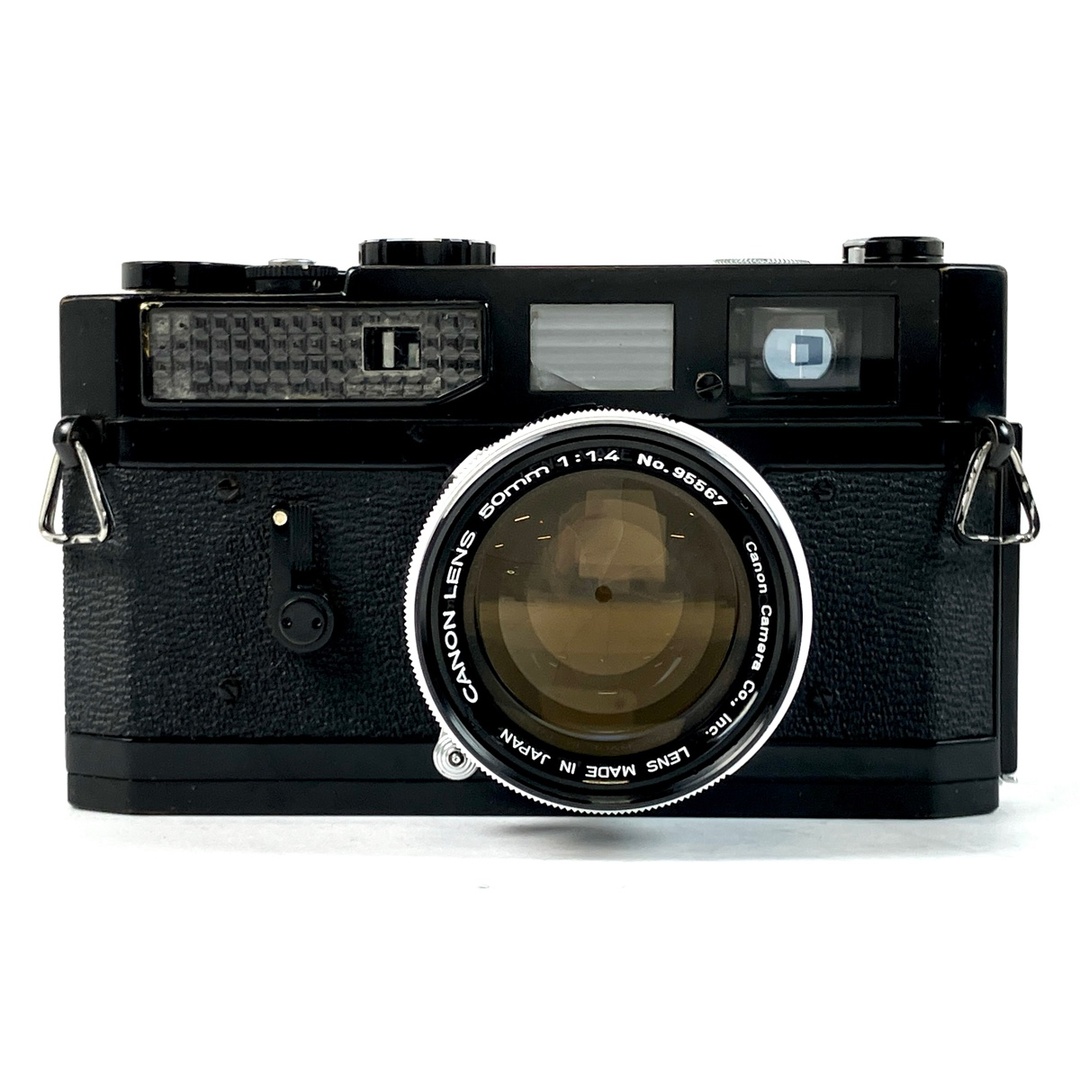 キヤノン 7 ブラック + 50mm F1.4 Lマウント L39 ［ジャンク品］ 中古 スマホ/家電/カメラのカメラ(フィルムカメラ)の商品写真