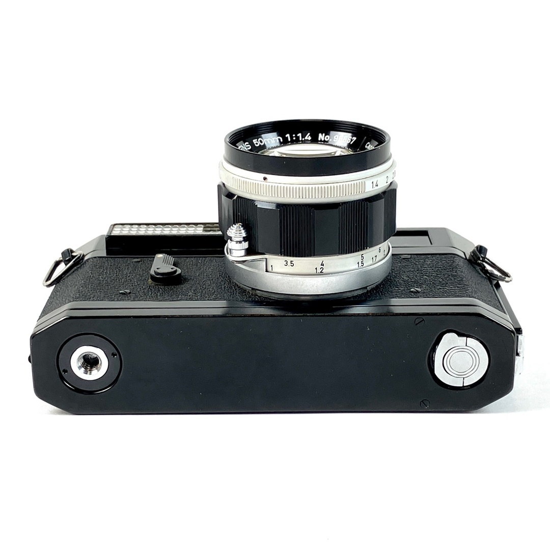 キヤノン 7 ブラック + 50mm F1.4 Lマウント L39 ［ジャンク品］ 中古 スマホ/家電/カメラのカメラ(フィルムカメラ)の商品写真