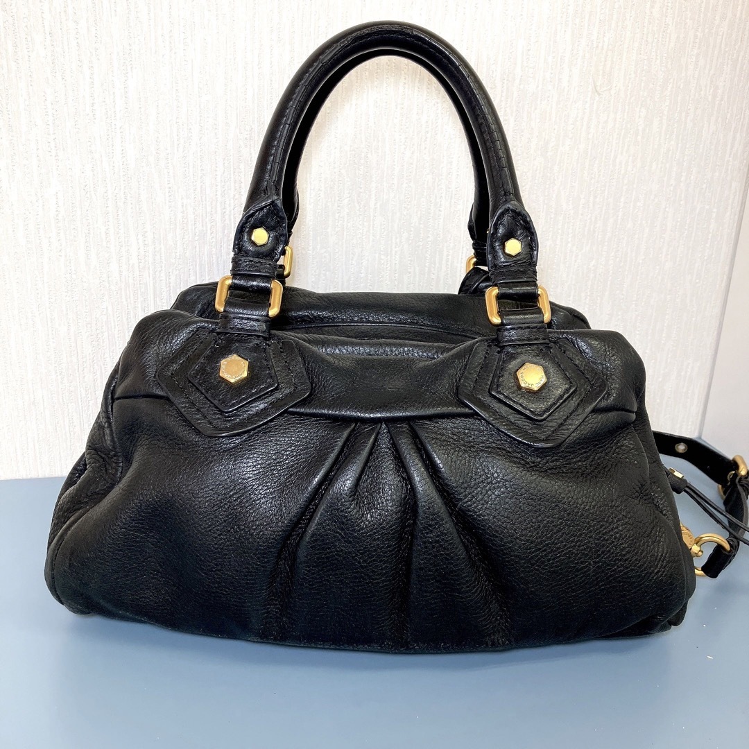 MARC BY MARC JACOBS(マークバイマークジェイコブス)のＫ　MARC BY MARC JACOBS レザー2wayバッグ BLACK レディースのバッグ(ハンドバッグ)の商品写真