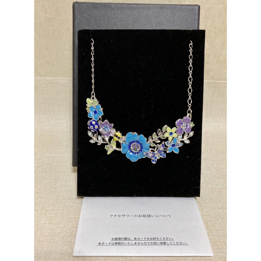 ANNA SUI ネックレス　花　蝶　蜂　フラワーモチーフネックレス　新品