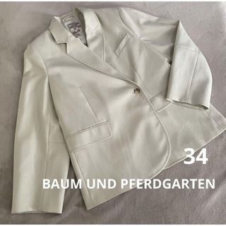 バウムウンドヘルガーデン(BAUM UND PFERDGARTEN)の新品タグ付☆ バウムウンドヘルガーデン ジャケット　サイズ34(テーラードジャケット)