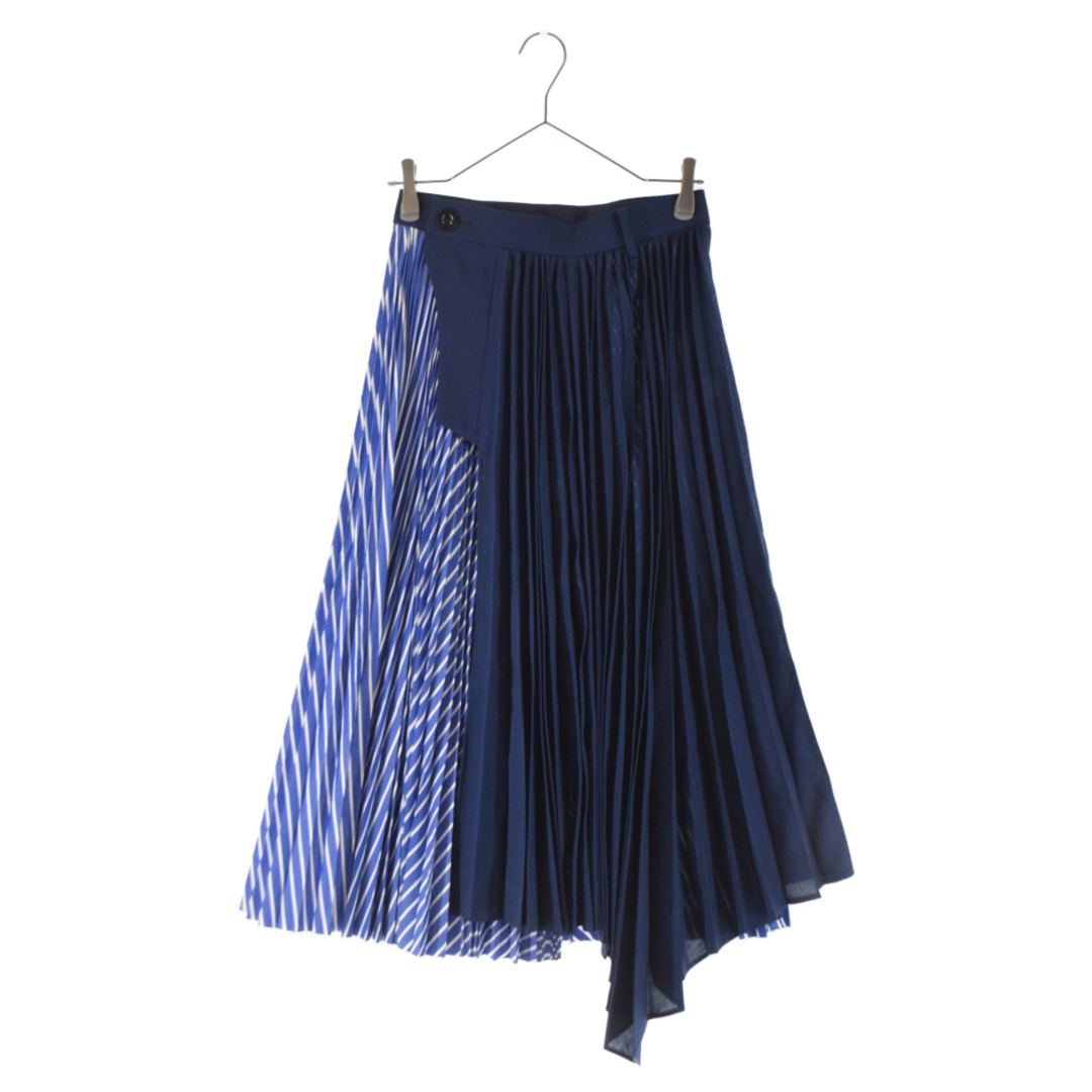 sacai - Sacai サカイ ストライプ柄 ドッキングプリーツスカート