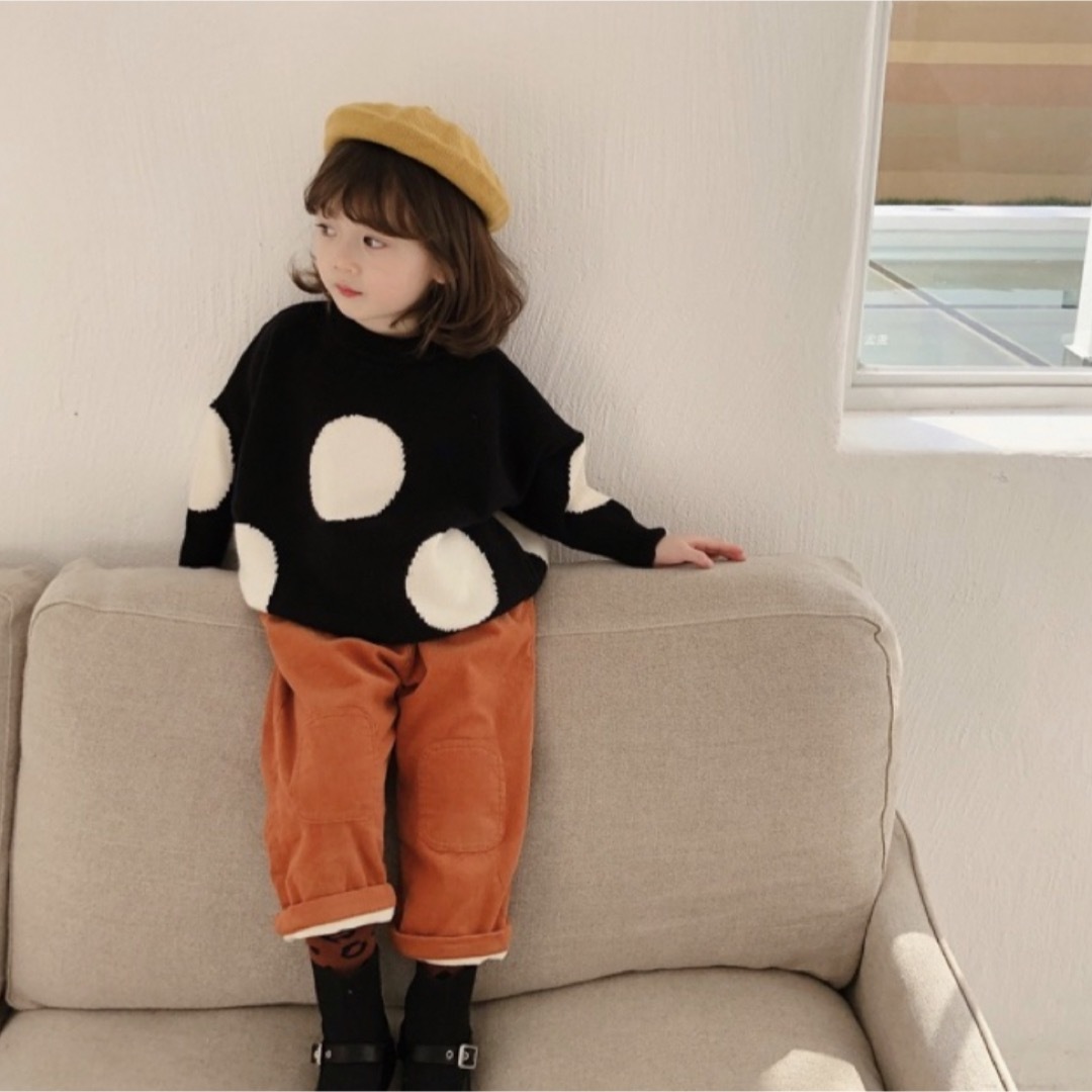 大きな丸のセーター　90cm キッズ/ベビー/マタニティのキッズ服男の子用(90cm~)(ニット)の商品写真