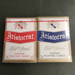 【OHIO製ブルーシール】Aristocrat blue　赤青セット(トランプ/UNO)