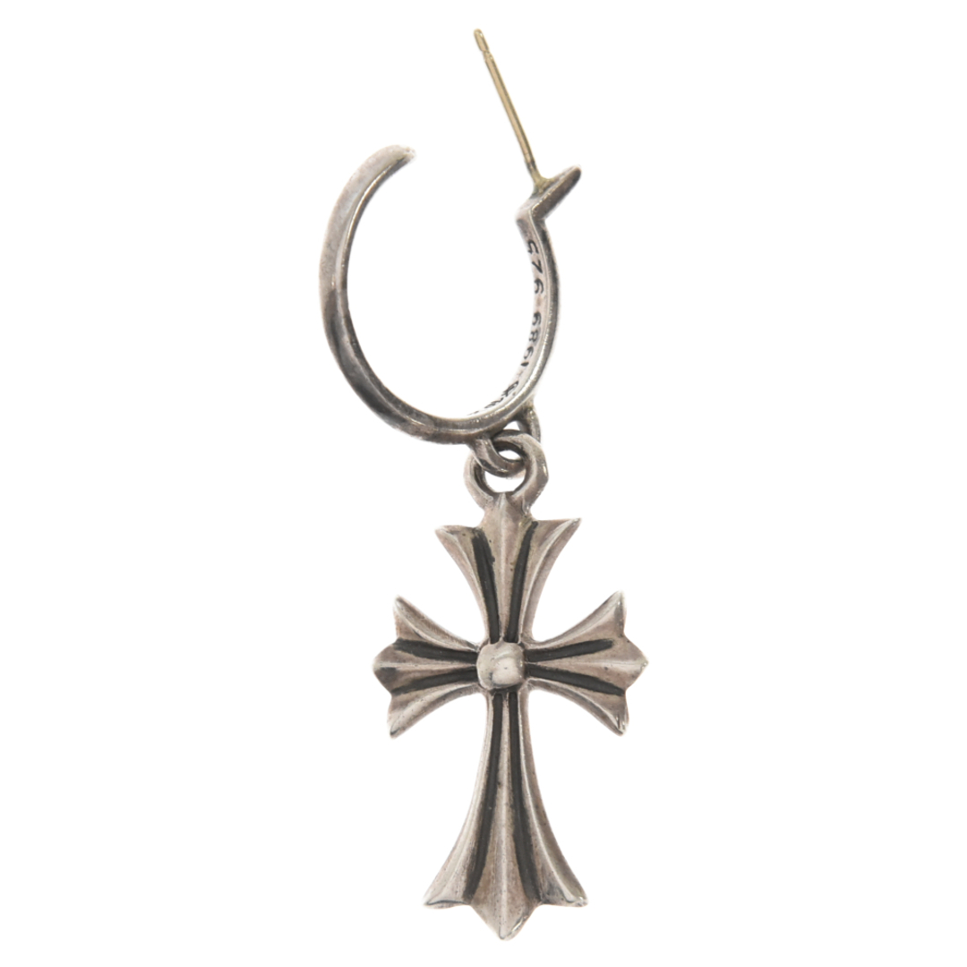 CHROME HEARTS クロムハーツ TINY CH CROSS/タイニーCHクロスフープ シルバーピアス シルバー