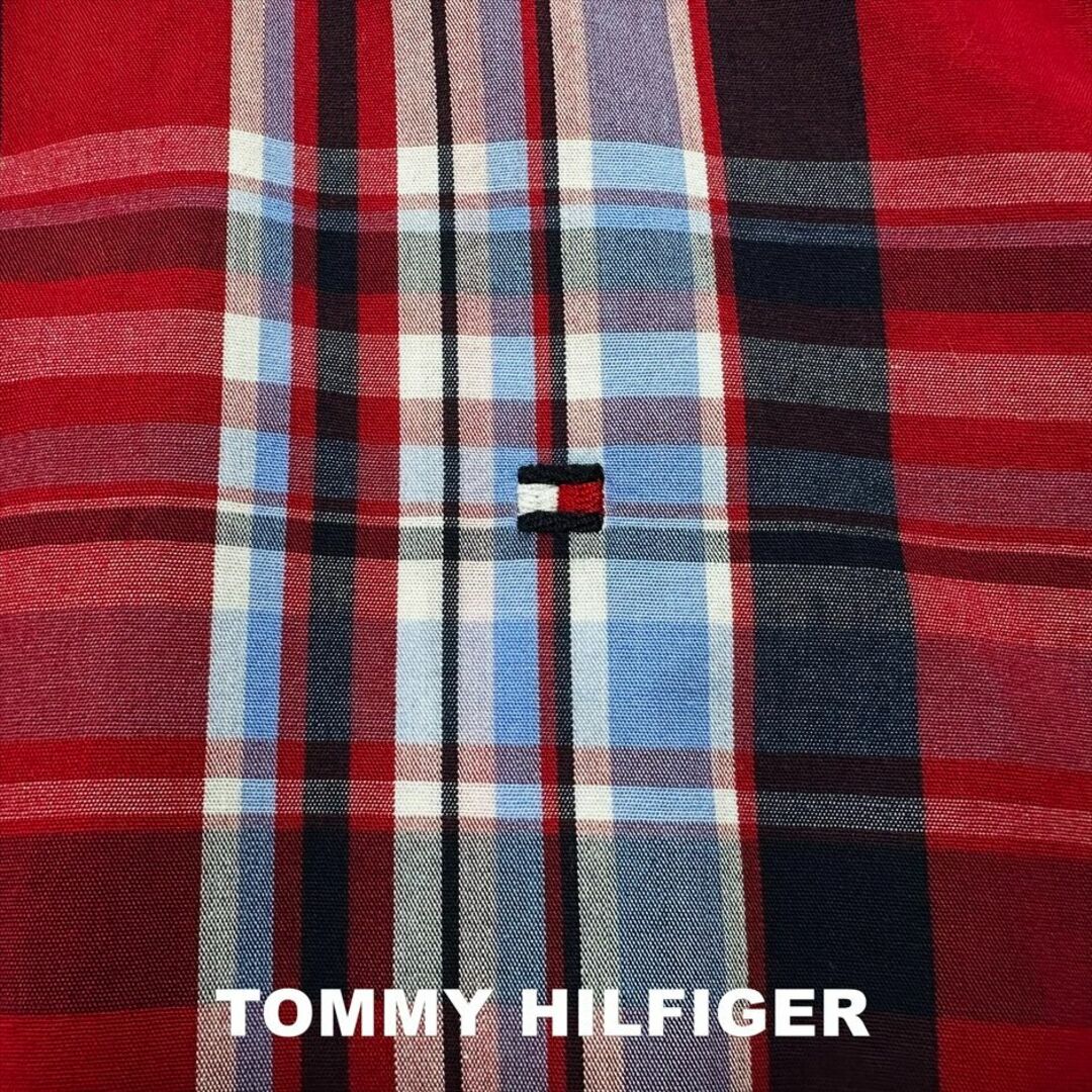 TOMMY HILFIGER(トミーヒルフィガー)の【TOMMY HILFIGER】トミーヒルフィガー 刺繍フラッグロゴ シャツ レディースのトップス(シャツ/ブラウス(長袖/七分))の商品写真