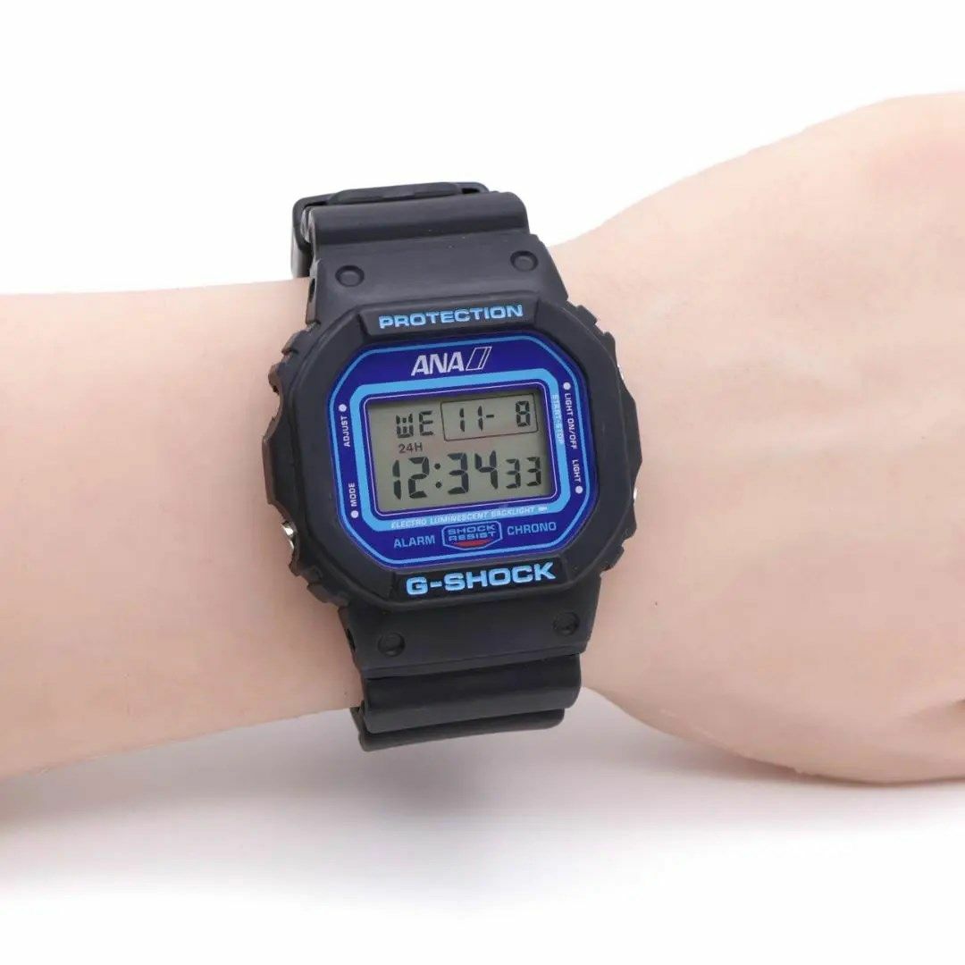 《美品》G-SHOCK ANAコラボ 腕時計 ブラック デジタル 20気圧防水f