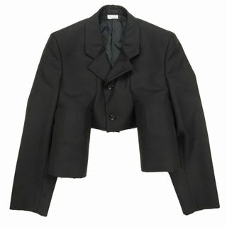 コムデギャルソンオムプリュス(COMME des GARCONS HOMME PLUS)の極美品 23AW コムデギャルソンオムプリュス 筒装飾クロップドジャケット XS(テーラードジャケット)