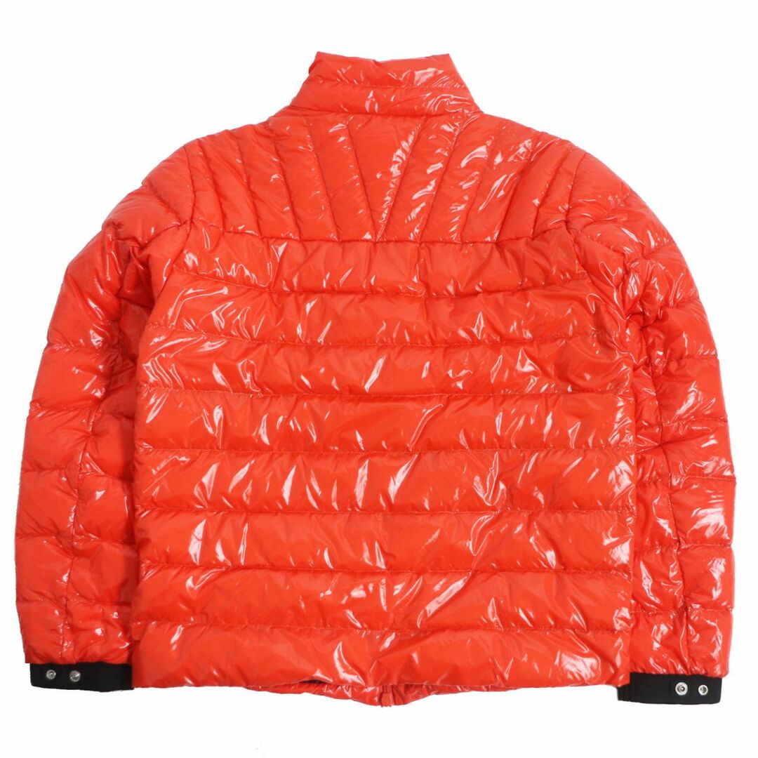 極美品□21-22AW MONCLER/モンクレール MAEWO ロゴワッペン スタンドカラー WZIP ダウンジャケット/パフィージャケット オレンジ 2 正規品