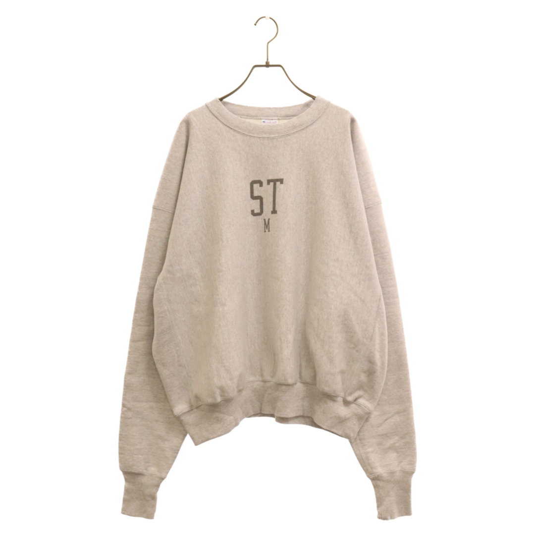 SAINT Mxxxxxx セント マイケル 22AW Crew Sweat STM クルーネック スウェット グレー SM-A22-0000-018