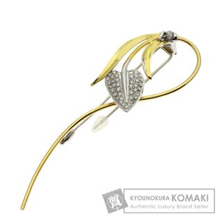 ダミアーニ(Damiani)のDamiani ダイヤモンド ブローチ K18YG K18WG レディース(ブローチ/コサージュ)