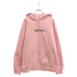 Supreme シュプリーム ボックス ロゴ フーディー  パーカー ピンク M