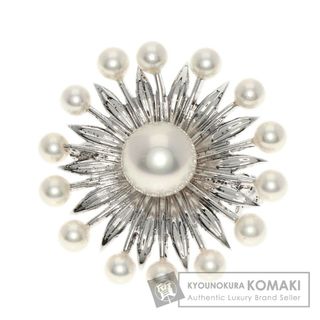 ミキモト(MIKIMOTO)のMIKIMOTO パール 真珠 ブローチ SV レディース(ブローチ/コサージュ)