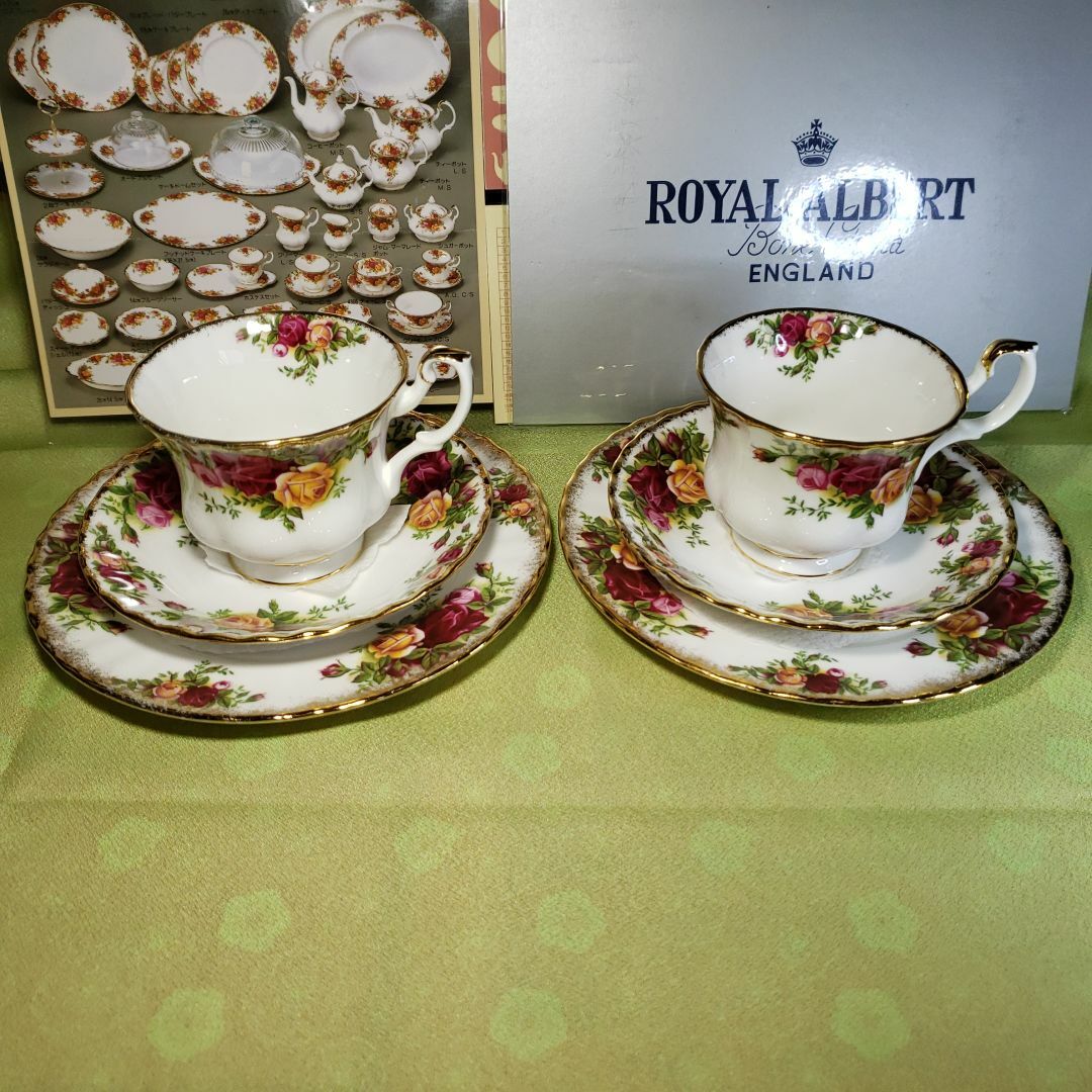 ROYAL ALBERT - オールドカントリーローズ カップ＆ソーサー＆ケーキ ...