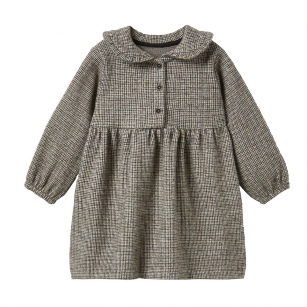 ZARA KIDS(ザラキッズ)のZARAKIDS チェック起毛ワンピース　98cm キッズ/ベビー/マタニティのキッズ服女の子用(90cm~)(ワンピース)の商品写真