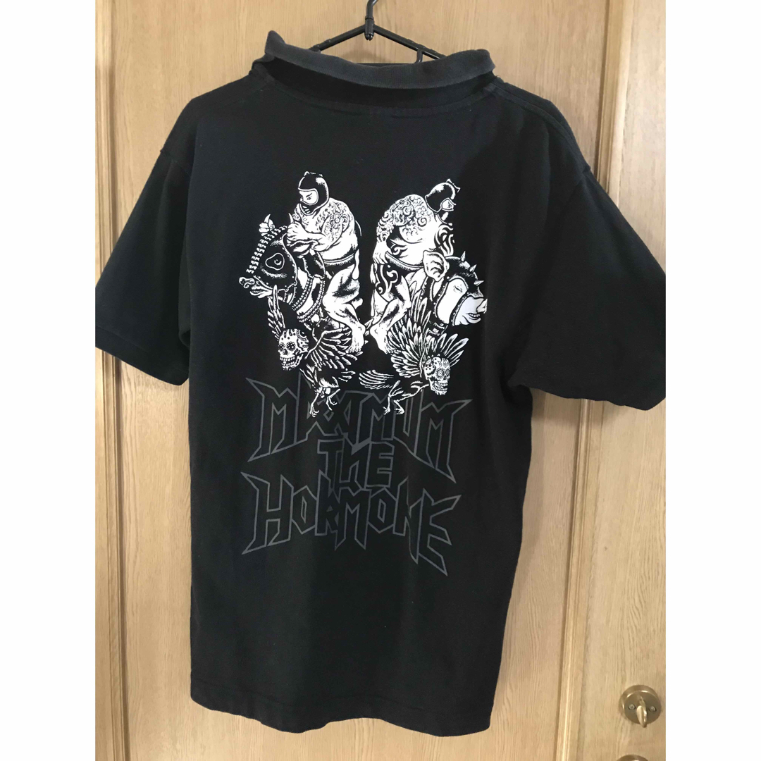 マキシマムザホルモン ポロシャツ 牛豚ガイコツ メンズのトップス(Tシャツ/カットソー(半袖/袖なし))の商品写真