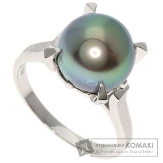 タサキ(TASAKI)のTASAKI アコヤブラックパール 真珠 リング・指輪 PT900 レディース(リング(指輪))