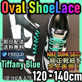 ナイキ(NIKE)のオーバルシューレース！ティファニーブルー！専用袋付！エアジョーダンダンクSB21(スニーカー)