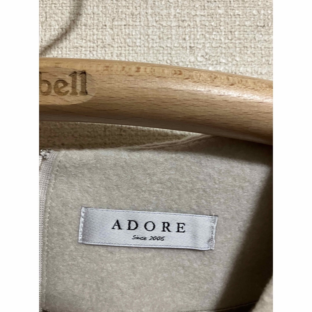 ADORE(アドーア)のADORE アドーア ワンピース サイズ38 ホワイトベージュ コクーン レディースのワンピース(ひざ丈ワンピース)の商品写真