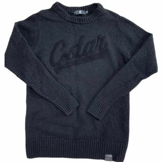 ジースター(G-STAR RAW)の【G-STAR RAW】ジースターロウXSブラック　セーター　ロゴ　クルーネック(ニット/セーター)