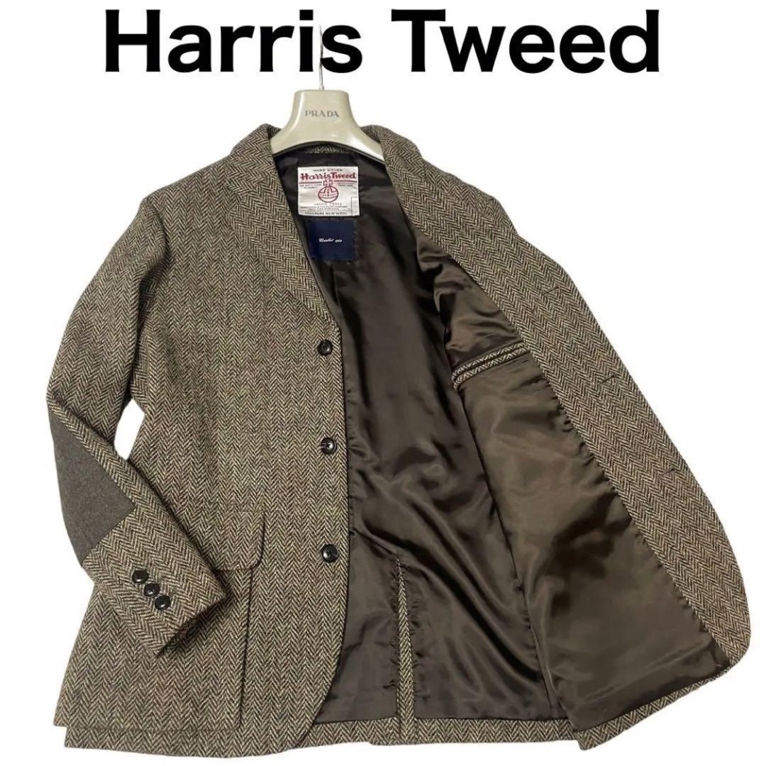 Harris Tweed  Cricket テーラードジャケット　エルボーパッチ