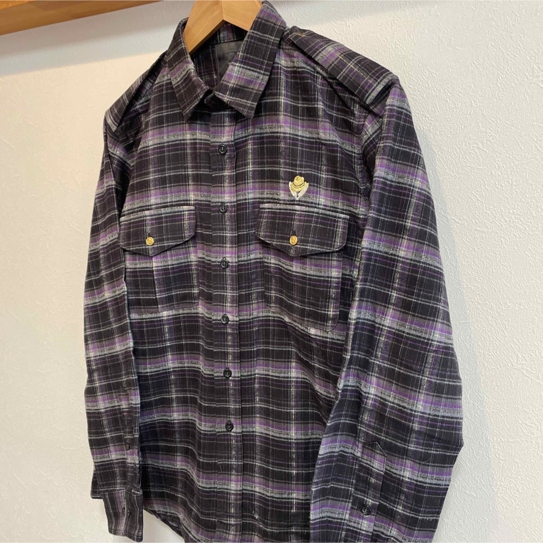 VATLED(バットレッド)のVATLED チェックシャツ ソルジャー ミリタリー シャツmilitary メンズのトップス(シャツ)の商品写真