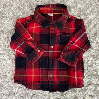 ベビーギャップ(babyGAP)のbaby GAP チェックシャツ　6-12monts(シャツ/カットソー)