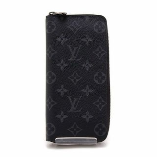 ルイヴィトン(LOUIS VUITTON)の美品 ルイヴィトン 長財布 モノグラム エクリプス ジッピー・ウォレット ヴェルティカル M62295 LOUIS VUITTON フランス製 メンズ ブランド財布 ブラック ラウンドファスナー(長財布)