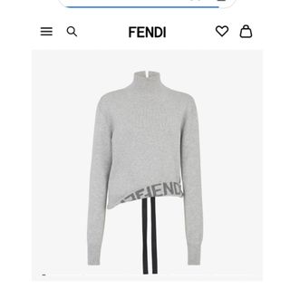 オールド FENDI フェンディ ロゴ ズッカ柄 長袖 カットソー