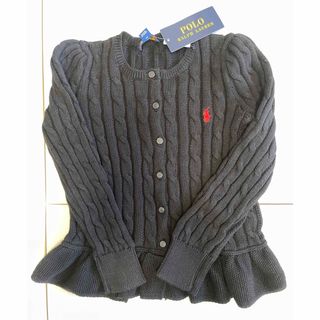 ラルフローレン(Ralph Lauren)の【新品】ラルフローレン　ペプラムニットカーディガン120(カーディガン)