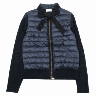 モンクレール(MONCLER)のモンクレール MONCLER ダウン カーディガン ジャケット M ネイビー(ダウンジャケット)